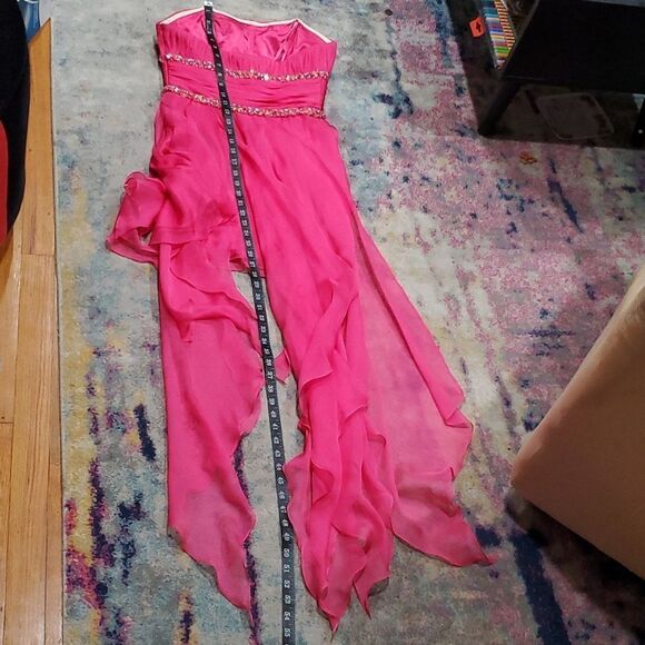 Vintage Y2K Barbie Pink Cache Prom Dress Size 6 - Picture 15 of 16